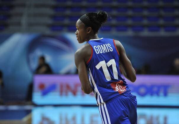 Emilie Gomis (FRA) BASKETBALL : Serbien vs Frankreich -Basketball WM Damen - Istanbul - 05 10 2014 HerveBellenger 