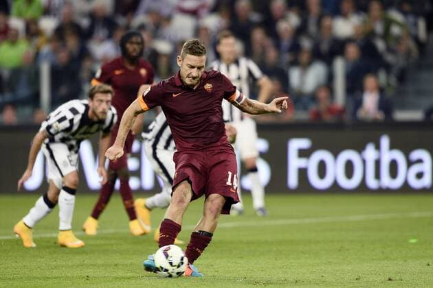 Db Torino 05 10 2014 - campionato di calcio serie A Juventus-Roma foto Daniele Buffa Image Sport nella foto: gol Francesco Totti 