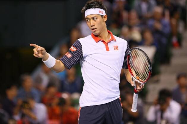 Kei Nishikori (JPN), OCTOBER 5, 2014 - Tennis : Rakuten Japan Open Tennis Championships 2014, the Final match at Ariake Coliseum, Tokyo, Japan. NOxTHIRDxPARTYxSALES.  (umqa016561)