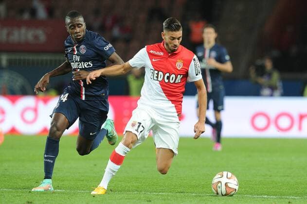 Blaise matuidi (PSG) Yannick Ferreira Carrasco (Monaco) FOOTBALL : PSG vs Monaco - Ligue 1 - 05 10 2014 N.LeGouicFEP 
