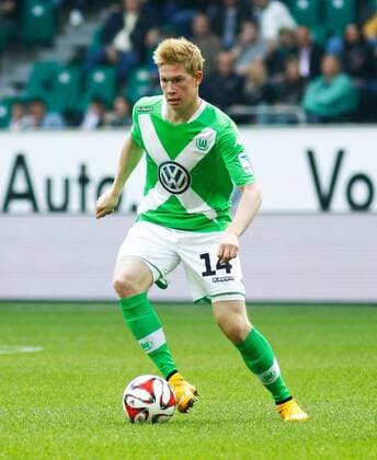 Kevin De Bruyne (VfL Wolfsburg) - 1. Fußball Bundesliga Punktspiel Saison 2014-2015 VfL Wolfsburg vs. FC Augsburg in der Volkswagen Arena in Wolfsburg - Freisteller,Aktion,Deutschland, Fußball, Mann, Männer,05.10.2014