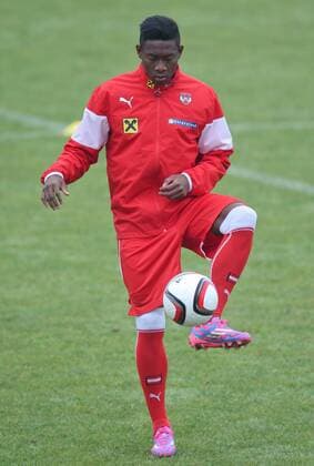 SOCCER - UEFA EURO 2016 quali, MDA vs AUT, preview STEGERSBACH,AUSTRIA,07.OCT.14 - SOCCER - UEFA European Championship 2016, qualification, OEFB international match, Moldova vs Austria, preview, training team AUT. Image shows David Alaba (AUT).  CW3_9850