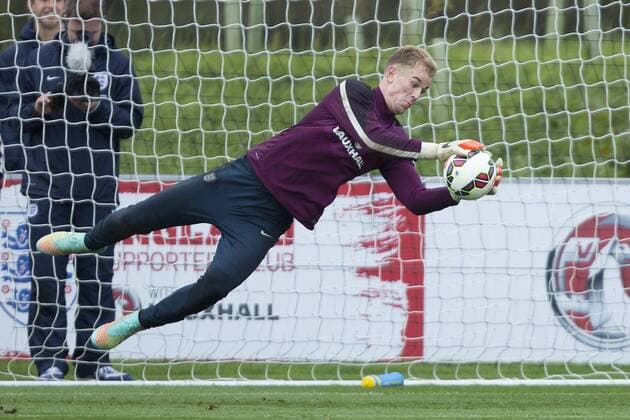 England s Joe Hart in action - England Training & Press Conference - UEFA Euro 2016 Qualifier - St George s Park - Burton-Upon-Trent - 07 10 2014 Pic PhilipxOldham Sportimage EDITORIAL USE ONLY. No use with unauthorised audio, video, data, fixture lists, club league logos or live services. Online in-match use limited to 120 images, no video emulation. No use in betting, games or single club league player publications.