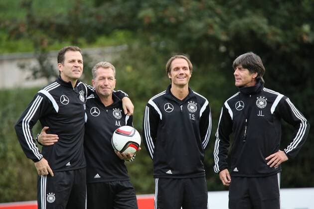 Der neue Co-Trainer Thomas Schneider wird vorgestellt - Training der Deutschen Nationalmannschaft in Frankfurt