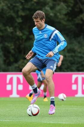 Thomas Mueller - Training der Deutschen Nationalmannschaft in Frankfurt
