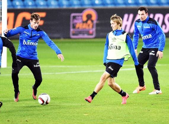 Training Nationalmannschaft Norwegen: Vegard Forren Martin Ödegaard Havard Nordtveit 