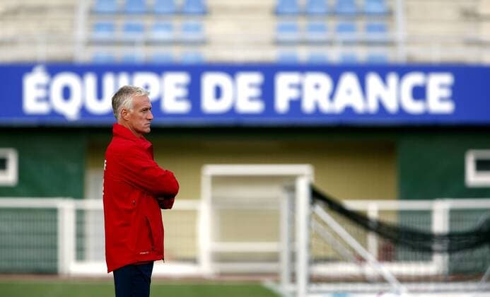 French national team training session. In this picture, Coach Didier Deschamps. xFOTOxCHEMAxREYx 