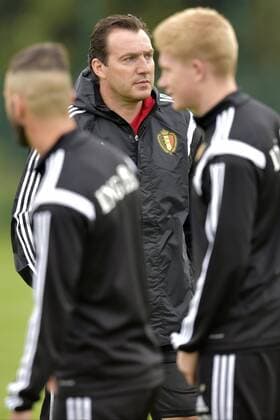 Marc Wilmots, headcoach - Neerpede, Belgien: Training belgische Nationalmannschaft - EM Quali - 08 10 2014 PhotoNews Panoramic 