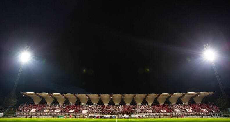 Erfurt , 081014 , Fussball Abschiedsspiel Steigerwaldstadion, FC Rot Weiss Erfurt. im Bild: Eröffnungszeremonie im Steigerwaldstadion
