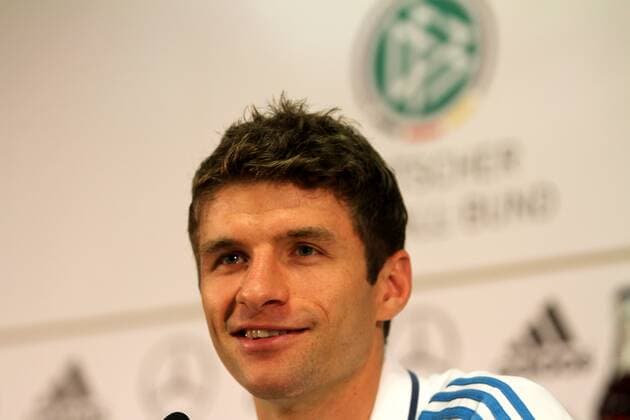 09.10.2014 Frankfurt, Commerzbankarena DFB, Herren-Nationalmannschaft Pressekonferenz Einzelbild, Portrait Thomas Müller (Nationalspieler)
