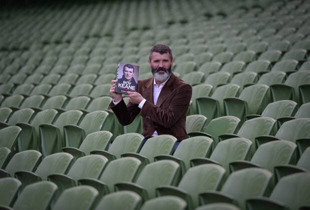 Oct. 9, 2014 - Dublin, Ireland - Former Republic of Ireland and Manchester football player, Roy Keane, presents a new publication of his autobiography, The Second Half, at Aviva stadium, Dublin, Ireland. 9th October 2014, Photo: Artur Widak NurPhoto Roy Keane presents The Second Half  - ZUMAn230
