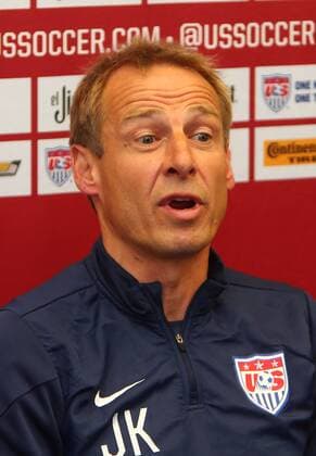 October 09: Jürgen Klinsmann coach of the USA MNT at a news conference before an international friendly match against Ecuador at Rentschler Field, in East Hartford, CT. SOCCER: OCT 09 International Friendly - Ecuador v USA Icon255140100909 EDITORIAL USE ONLY