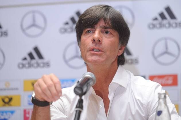 German football team at a press conference before EURO Qualifires on October 10, 2014 in Warsaw. In the picture: Joachim Löw  EN_01149054_0007