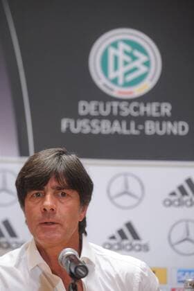 German football team at a press conference before EURO Qualifires on October 10, 2014 in Warsaw. In the picture: Joachim Löw  EN_01149054_0015