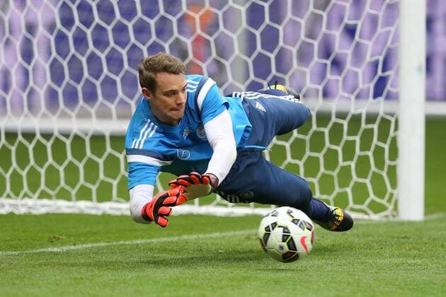 10.10.2014, Warszawa, UEFA EURO qualifier, training, football, Manuel Neuer (GER),  10102014toja5