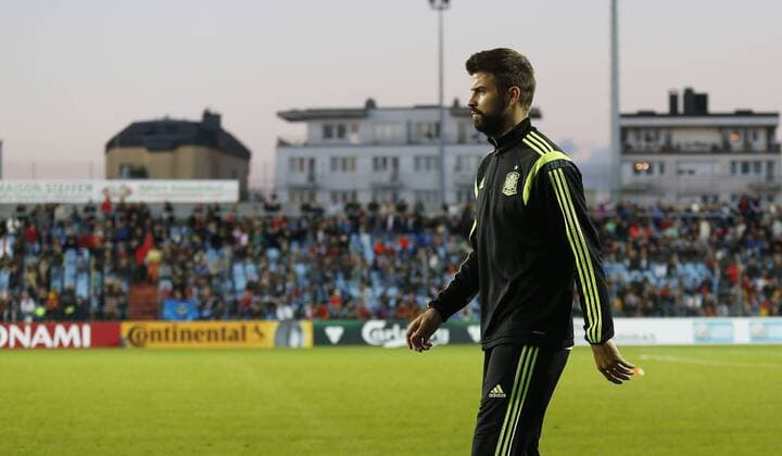 Gerard Pique. Spain s training session in Luxemburg. In this picture, Gerard Pique. xPABLOGARCIAx 