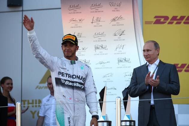 12.10.2014- Podium, Russian Grand Prix, Sochi 09 - 12 October 2014 