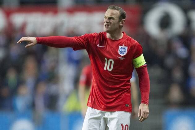 Wayne Rooney of England - Estonia vs. England - UEFA Euro 2016 Qualifier - A. Le Coq Arena - Tallinn - 12 10 2014 Pic Philip Oldham Sportimage EDITORIAL USE ONLY. No use with unauthorised audio, video, data, fixture lists, club league logos or live services. Online in-match use limited to 120 images, no video emulation. No use in betting, games or single club league player publications.