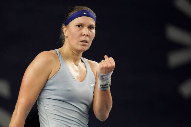 im Bild Lucie Hradecka (CZE - Tscheschien) ballt die Faust , jubelt, freut sich, Jubel, Freude Tennis, Frauen, 2014 14.10.2014 WTA, BGL BNP Paribas Open Luxembourg - Kockelscheuer, Luxemburg