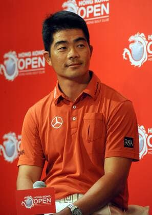 Chinese golf player Liang Wenchong attends a press conference for the 2014 the Hong Kong Open in Hong Kong, China, 14 October 2014. Defending champion Miguel Angel Jimenez is hoping to continue his special relationship with the Hong Kong Open this week (from 16 October to 19 October 2014) as he looks to become the only player in history to win the event five times having taken the title in 2004, 2007, 2012 and last year. Speaking alongside China¡¯s two greatest golfers, Zhang Lianwei and Liang Wen-chong, at a press conference to officially launch the Hong Kong Open, Jimenez declared his intention to break his own record as The European Tour¡¯s oldest winner. Miguel Angel Jimenez hopes to win five times at Hong Kong Open  20141014_62505