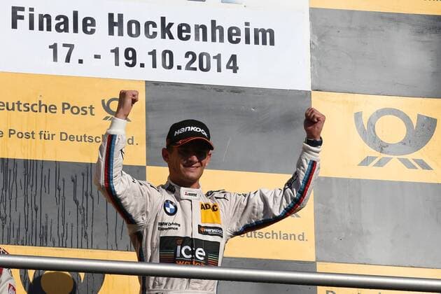 19.10.2014 - Motorsport - Saison 2014 - 10. Rennwochenende Hockenheimring Hockenheim - DTM Deutsche Tourenwagen Meisterschaft Rennen - MaWi - Meister Marco Wittmann (23, BMW Team RMG) - happy Einzelbild Jubel Freude