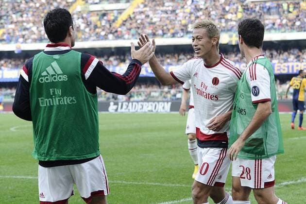 Serie A, Hellas Verona - AC Mailand Keisuke Honda 