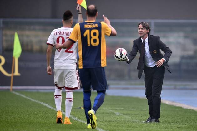 Filippo Inzaghi (R) Milan Serie A, Hellas Verona - AC Mailand andreaxstaccioli