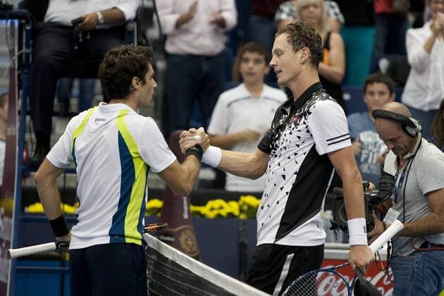 Valencia 22.10.2014 -- Pablo Andujar - Tomas Berdych -- Valencia Open 500 - ( Photo: OmarArnau CordonPress ) 