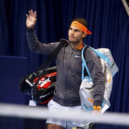 22.10.2014 Basel SUI Tennis Swiss Indoors Bild zeigt Rafael Nadal (ESP) Aktion Einzelbild Foto 