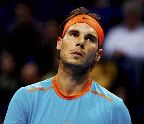 22.10.2014 Basel SUI Tennis Swiss Indoors Bild zeigt Rafael Nadal (ESP) Aktion Einzelbild Foto 