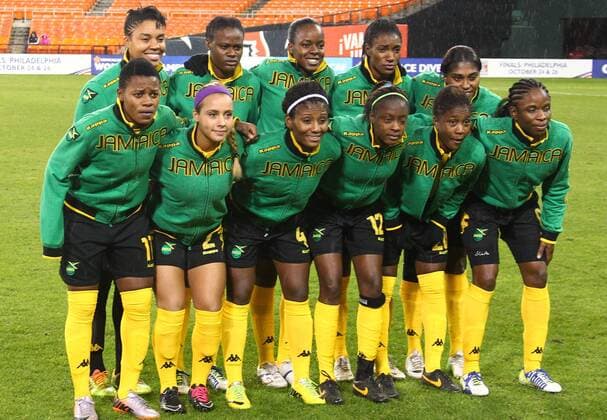 October 21 2014: Starting eleven of Jamaica before a CONCACAF Women s World Cup qualifier at RFK Stadium, in Washington D.C. SOCCER: OCT 21 CONCACAF Women s World Cup Qualifier - Icon25514102146 EDITORIAL USE ONLY