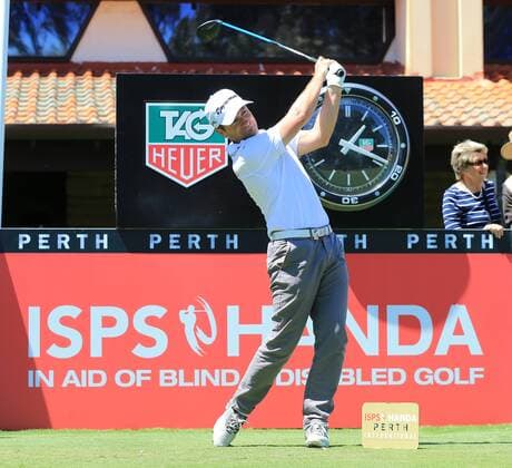 22.10.2014. Perth, Western Australia. STEVE WEBSTER in action from the 2014 ISPS Handa Perth International Pro Am being played at Lake Karrinyup Country Club, Perth Western Australia. xSMPxIMAGESx  ActionPlus11570297