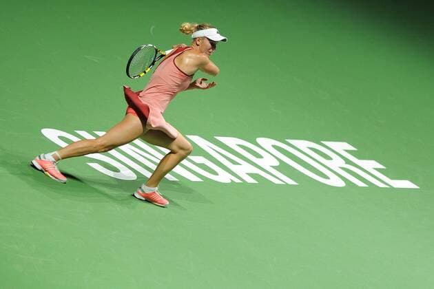 Caroline Wozniacki (DEN) TENNIS : Masters - Singapour - WTA Tennis Damen - 23 10 2014 Tennismag Panoramic 