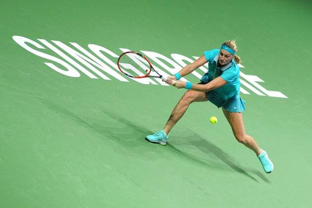 Petra Kvitova (CZE) TENNIS : Masters - Singapour - WTA Tennis Damen - 23 10 2014 Tennismag Panoramic 