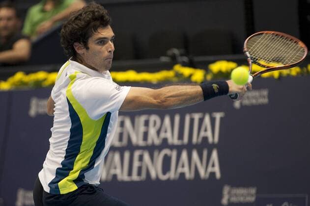 Valencia, 23.10.2014 - Pablo Andujar during his match at the Valencia Open 500. 