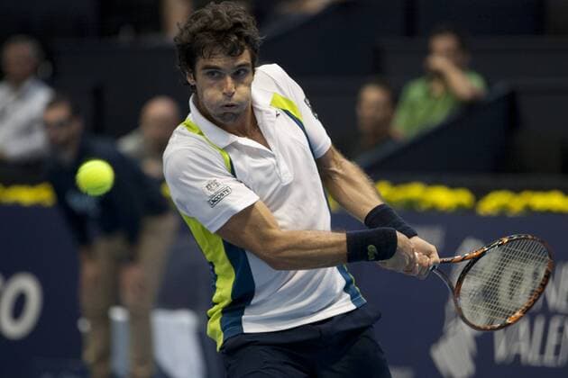 Valencia, 23.10.2014 - Pablo Andujar during his match at the Valencia Open 500. 