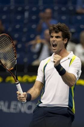 Valencia, 23.10.2014 - Pablo Andujar during his match at the Valencia Open 500. 