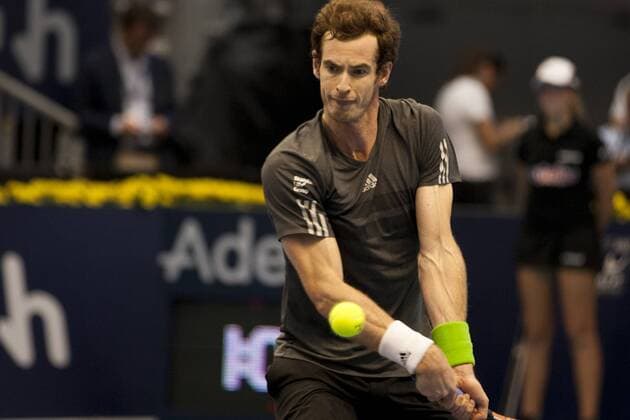 Valencia, 23.10.2014 - Andy Murray during his match at the Valencia Open 500. 