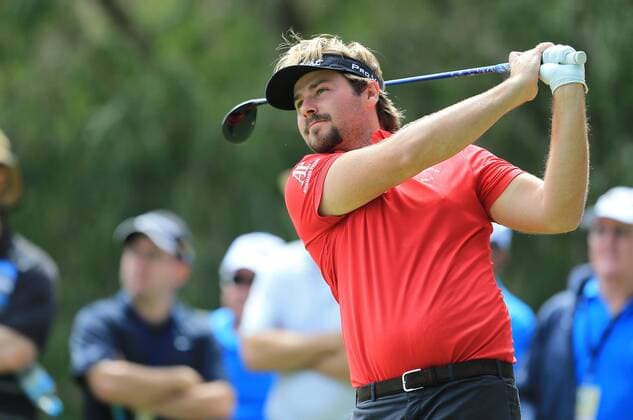 24.10.2014. Perth, Western Australia. VICTOR DUBUISSON (FRA) in action during the 2014 ISPS Handa Perth International being played at Lake Karrinyup Country Club, Perth Western Australia. xsmpximagesx  ActionPlus20608743