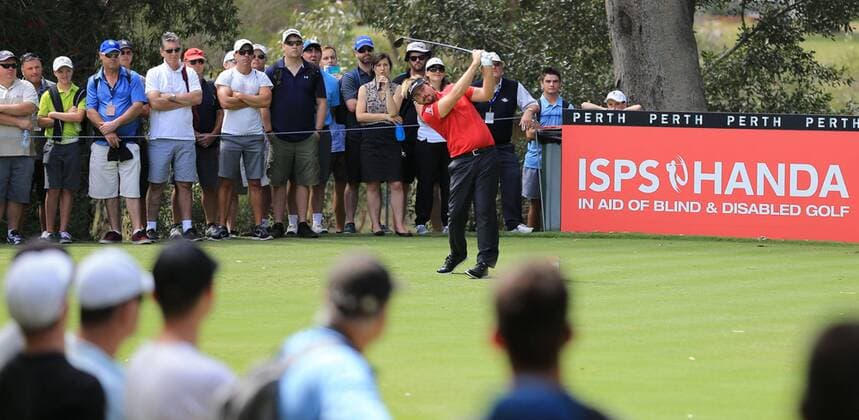 24.10.2014. Perth, Western Australia. VICTOR DUBUISSON (FRA) in action during the 2014 ISPS Handa Perth International being played at Lake Karrinyup Country Club, Perth Western Australia. xsmpximagesx  ActionPlus20608821