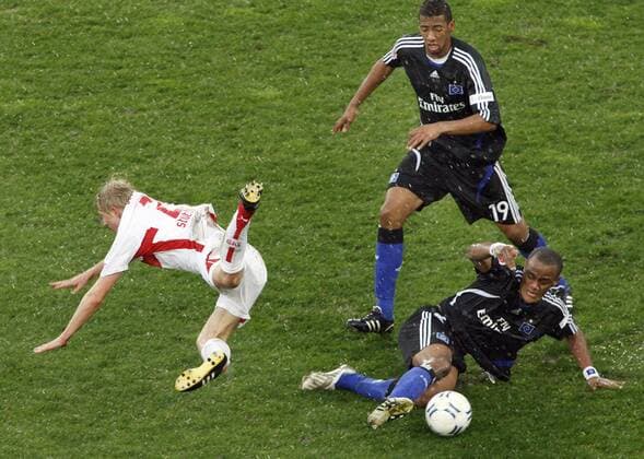 Andreas Beck VFB VfB Stuttgart-Hamburger SV 1:0 Andreas Beck (VfB Stuttgart), Jerome Boateng, Vincent Kompany (beide Hamburger SV) 05.04.2008