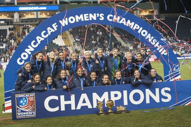 Oct. 26, 2014 - Chester, Pennsylvania, U.S - USA Women National Soccer Team celebrates after winning the CONCACAF 2014 Championship CONCACAF 2014 USA Vs Costa Rica - ZUMArf1_