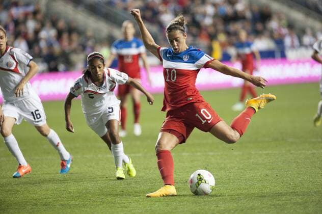 Oct. 26, 2014 - Chester, Pennsylvania, U.S - USA s CARLI LLOYD (10) in action against Costa Rica during their CONCACAF Championship match at PPL Park in Chester Pa. CONCACAF 2014 USA VS Costa Rica - ZUMArf1_