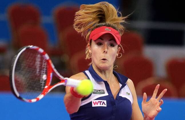 28.10.2014 Sofia(Bulgaria) Garanti Koza WTA Tennis Damen Tournament of Champions women s tennis Alize Cornet France :Stringer 