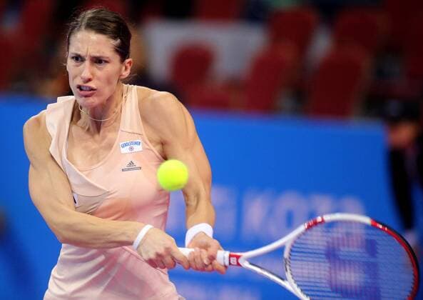 28.10.2014 Sofia(Bulgaria) Garanti Koza WTA Tennis Damen Tournament of Champions women s tennis Andrea Petkovic Germany :Stringer 