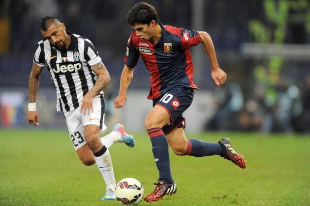 Serie A, CFC FC Genua 1893 - Juventus Turin ARTURO VIDAL, DIEGO PEROTTI xHOCHxZWEIx xItalyxPhotoxPressx 