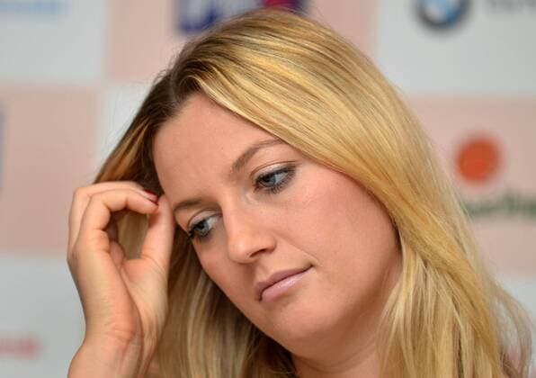 Czech tennis player Petra Kvitova pictured during the press conference due to a Fed Cup final against Germany in Prostejov, Czech Republic, October 29, 2014. The final will be played in Prague s 02 arena on November 8-9. (CTKxPhoto VladislavxGalgonek) CTKPhotoOF201410295469601  GAL 10