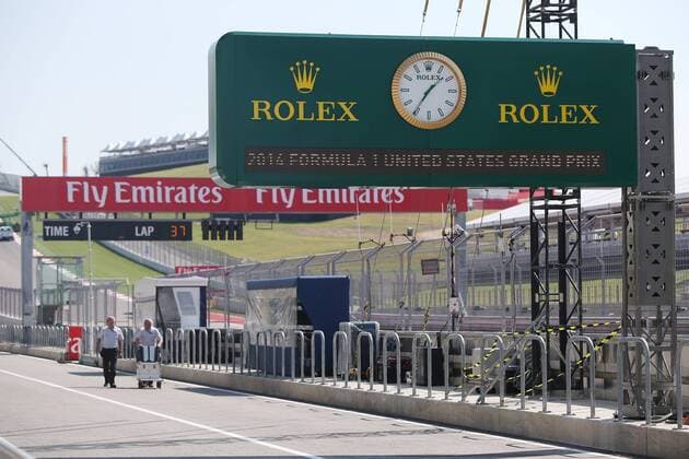 Motorsports: FIA Formula One World Championship 2014, Grand Prix of United States, Circuit of The Americas, general view, pit lane, Boxengasse xHOCHxZWEIx