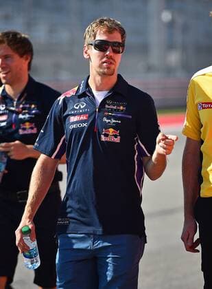 30.10.2014, xekx, Motorsport, Formel 1 Grosser Preis der USA in Austin, v.l. Sebastian Vettel (GER) (Red Bull-Renault).