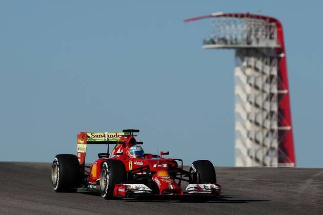 Motorsports: FIA Formula One World Championship 2014, Grand Prix of United States, 14 Fernando Alonso (ESP, Scuderia Ferrari), xHOCHxZWEIx
